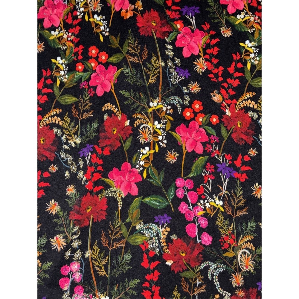 Alice + Olivia Delora Floral Fitted Bodycon Stretch Jersey Midi - Picture 4 of 11